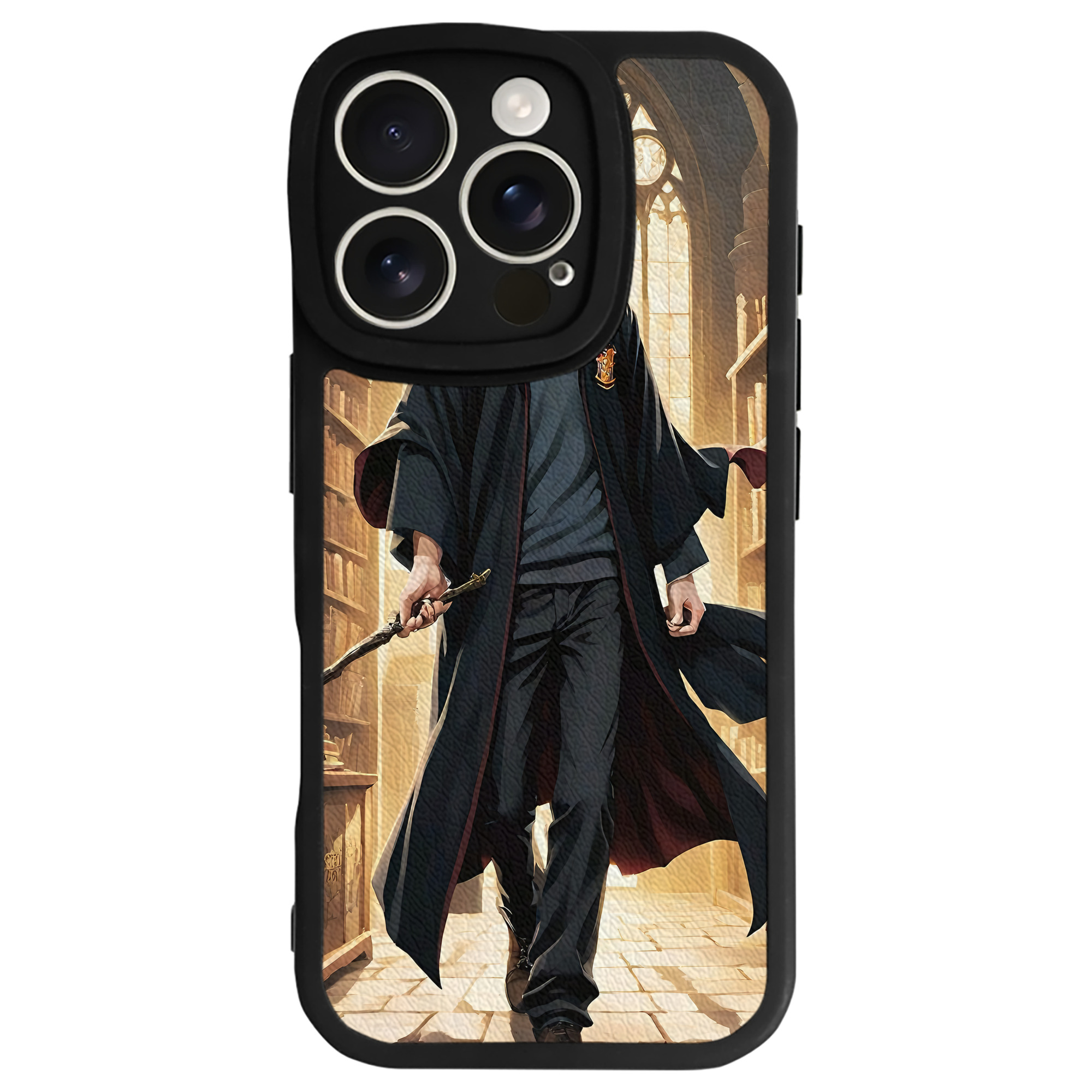 （画像用） Harry Potter ハリー・ポッターシリーズ 【iPhone 16シリーズ対応】シリコンスマホケース（レザー調） 材質：シリコン